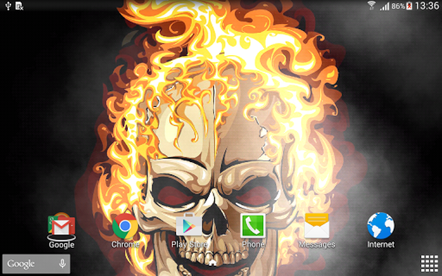 live skull wallpaper