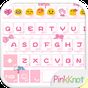 Biểu tượng apk Pink Knot Emoji Keyboard Theme