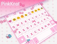 Pink Knot Emoji Keyboard Theme ảnh số 1