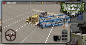 Big Armee LKW Parkplatz 3D Bild 1