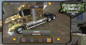 Big Armee LKW Parkplatz 3D Bild 3