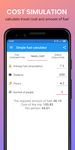 Скриншот 2 APK-версии Simple fuel calculator