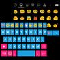 Blue Emoji Keyboard Theme APK