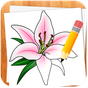 Wie Blumen zeichnen Icon