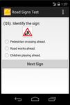 Road And Traffic Signs Test screenshot apk 2