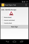 Road And Traffic Signs Test screenshot apk 1