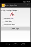 Road And Traffic Signs Test screenshot apk 