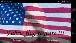 Captura de tela do apk 3D US Flag Live Wallpaper Free 1