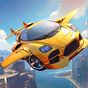 Flying Car Futuristic City icon