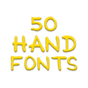 Fonts for FlipFont 50 Hand