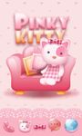 Pinky Kitty Go Launcher Theme image 3