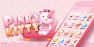 Immagine 1 di Pinky Kitty Go Launcher Theme