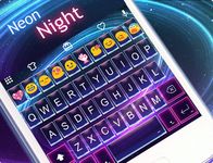 Neon Night Emoji Keyboard Skin Bild 2