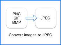 JPEG Convertidor PNG/GIF-JPEG captura de pantalla apk 1