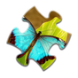 Icono de rompecabezas de la mariposa