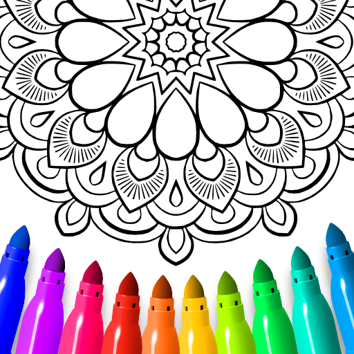 Desenho de Mandala de arte visual para colorir , imprimir o baixar. Pinta  on-line com um jogo de colorir…