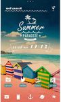 Theme-Colorful Beach Shacks- captura de pantalla apk 3