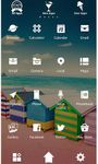 Theme-Colorful Beach Shacks- captura de pantalla apk 1