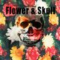 スカル壁紙・アイコン-Flower & Skull アイコン