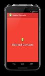 Captură de ecran Deleted Contacts apk 1