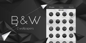 Gambar Black & White Launcher Theme 7