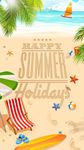 (FREE) GO SMS SUMMER THEME captura de pantalla apk 4