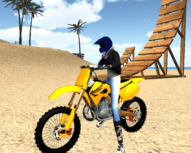 Motocross Strand Springen 3d für Android Download