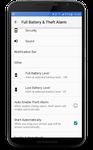 Full Battery & Theft Alarm zrzut z ekranu apk 