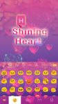 Shining Heart Keyboard Theme screenshot APK 2