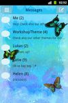 푸른 나비 테마 GO SMS의 스크린샷 apk 1