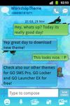 푸른 나비 테마 GO SMS의 스크린샷 apk 3