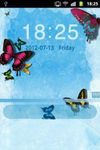 GO Locker Theme Kelebek Mavi ekran görüntüsü APK 2