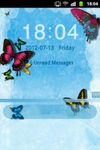 GO Locker Theme Kelebek Mavi ekran görüntüsü APK 1