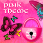 Иконка GO Locker тему розовые бабочки