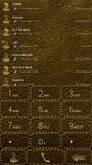 Captura de tela do apk Dialer Leather Gold theme 2