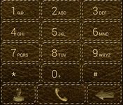 Captura de tela do apk Dialer Leather Gold theme 