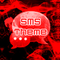 Rojo humo Tema GO SMS PRO