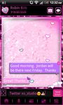 Captura de tela do apk Sparkle Heart Theme for GO SMS 2