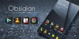 Imagem  do Obsidian GO Launcher Theme