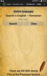 Captură de ecran Dictionar Englez Roman apk 13
