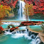 Große Wasserfall Hintergrund Bild 3