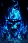 Blue Skull Live Wallpaper image 2