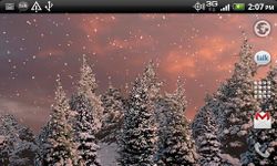Captura de tela do apk Snowfall Live Wallpaper 