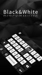 Black & White Keyboard Theme στιγμιότυπο apk 1