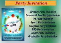 Party Invitation Card Maker afbeelding 6