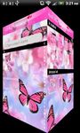 Captura de tela do apk Pink Butterfly Theme Go SMS XO 5