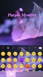 Captura de tela do apk Purple Mystery Emoji Keyboard 4