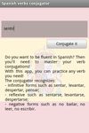 Conjugador de verbos españoles captura de pantalla apk 7