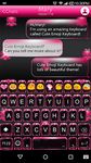 Pink Neon Emoji Keyboard Theme afbeelding 