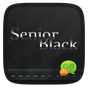 FREE-GO SMS SENIOR BLACK THEME apk icono